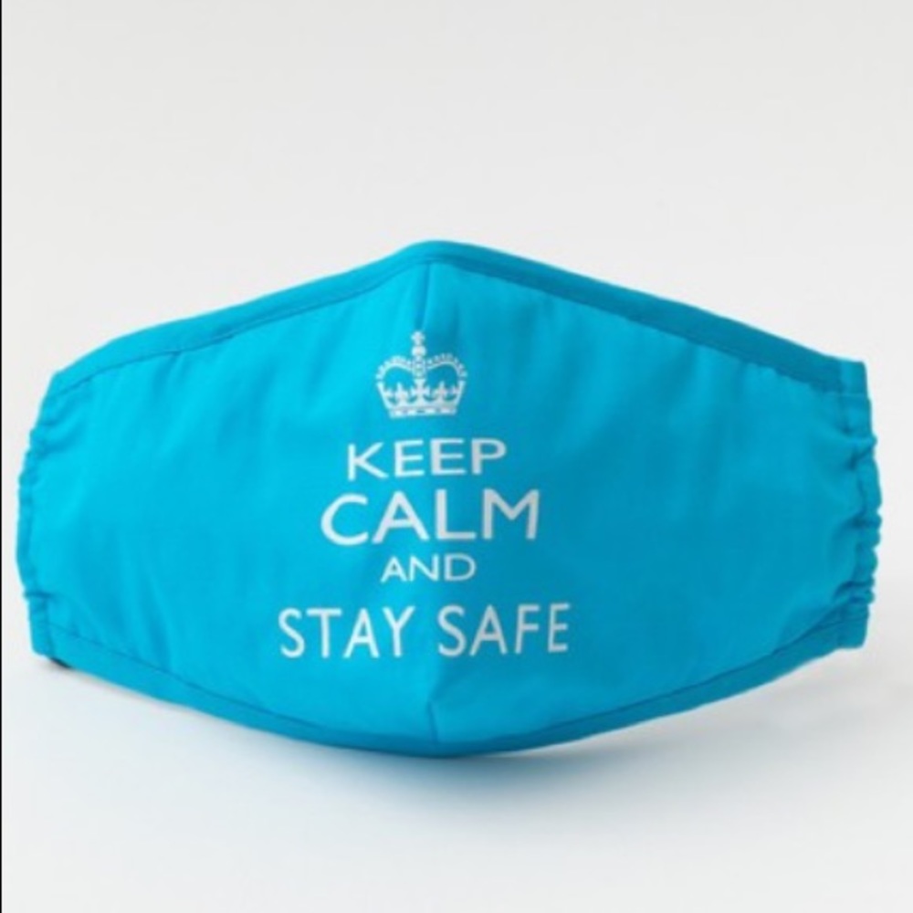 (3 pc)Stay Calm Cotton Face Mask + 2 Filters - Picture 2 of 7